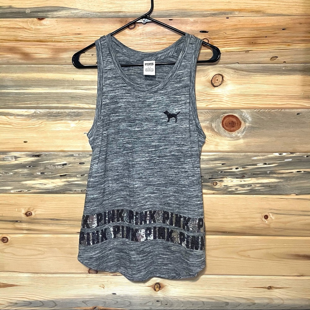 Long, PINK Victoria’s Secret bling tank top